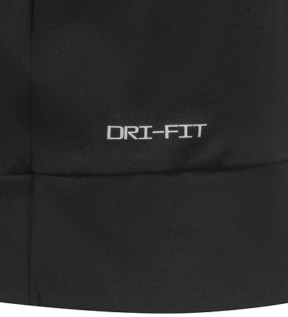 Nike Stuttermabolur - Dri-Fit - Svart M. Lógó