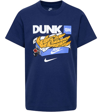 Nike Stuttermabolur - Dýfðu þeim í loftið - Midnight Dökkblátt