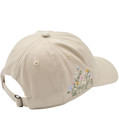 Wheat Cap - Cecil - Sandshell w. Flowers