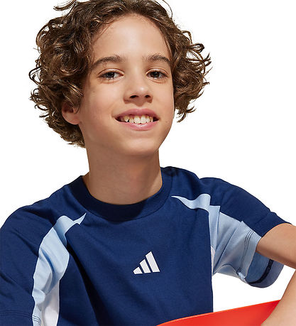 adidas Performance Stuttermabolur - J CB T - Blátt