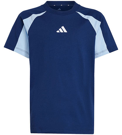 adidas Performance Stuttermabolur - J CB T - Blátt