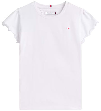 Tommy Hilfiger Stuttermabolur - Essential - Hvítur