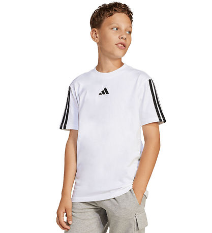 adidas Performance Stuttermabolur - J 3S 160 - Hvítt/Svart