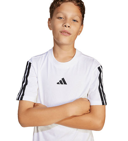 adidas Performance Stuttermabolur - J 3S 160 - Hvítt/Svart