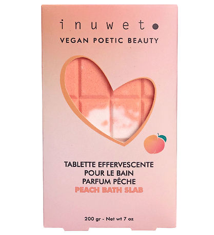 Inuwet Kylpytabletti Fizz - 200 g - Peach