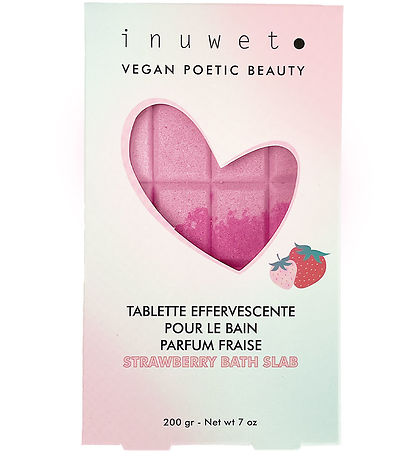 Inuwet Kylpytabletti Fizz - 200 g - Strawberry