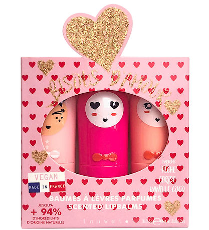 Inuwet Lippenbalsam - 3er-Pack - Kiss