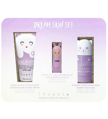 Inuwet Gåvoset - Handkräm/Läppbalsam/Ansiktsmask - Mauve
