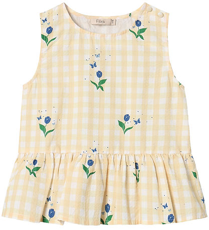 Fliink Topp - Agnes - Solljus Flower Aop
