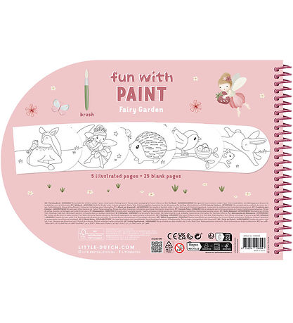 Little Dutch Watercolour Colouring Book - Fairy Garden
