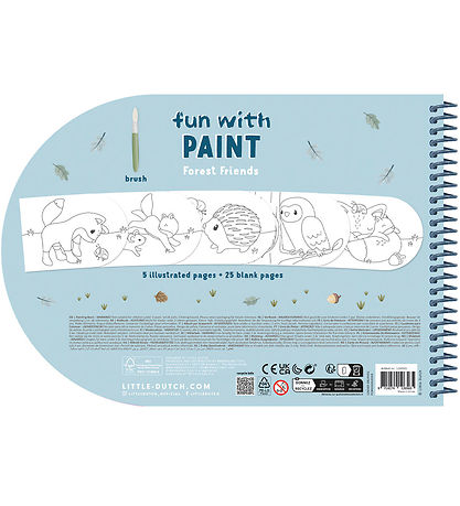 Little Dutch Watercolour Colouring Book - Forest Friends