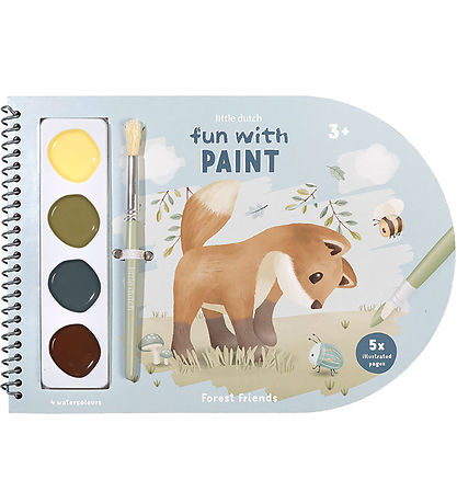 Little Dutch Watercolour Colouring Book - Forest Friends