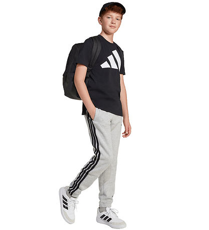 adidas Performance Stuttermabolur - J BL Tee 160 - Svart/Hvítur 