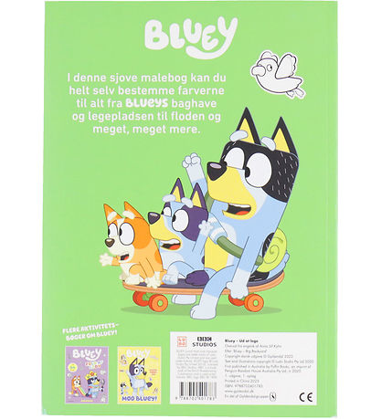 Forlaget Gyldendal Colouring Book - Bluey - Out To Play