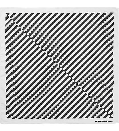 Mads Nørgaard Schal - Soft Cotton Selbst - Schwarz/Weiß Gestreif