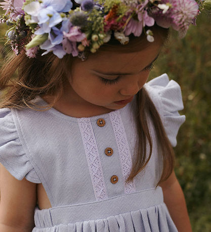 Lil' Atelier Kjóll - NmfHaddie - Zen Blue