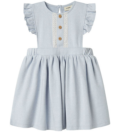Lil' Atelier Kjóll - NmfHaddie - Zen Blue