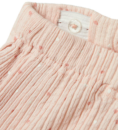 Lil' Atelier Stuttbuxur - Rib - NmfHulla - Peach Blush M. Hjörtu