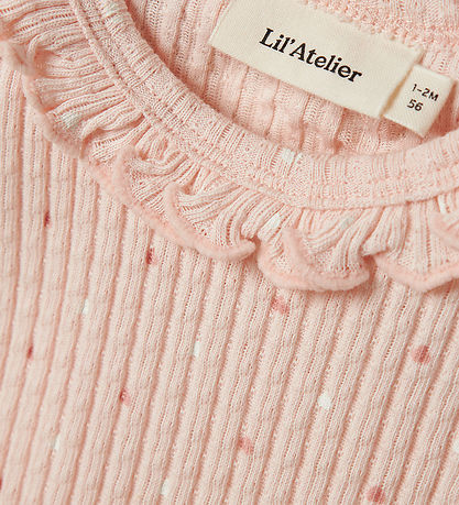 Lil' Atelier Samfella c/o - Rib - NbfHulla - Peach Blush M. Hjör