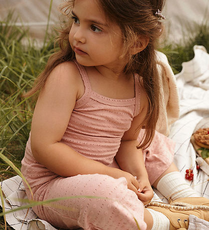 Lil' Atelier Trousers - NmfJamla - Misty Rose w. Pointelle