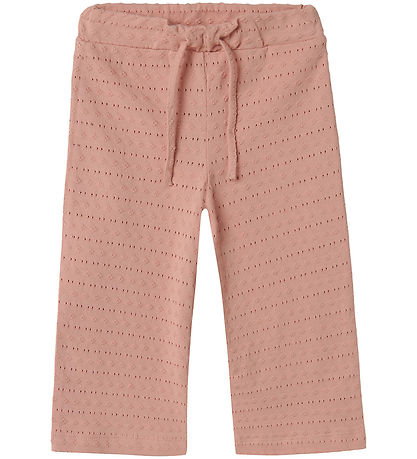Lil' Atelier Trousers - NmfJamla - Misty Rose w. Pointelle