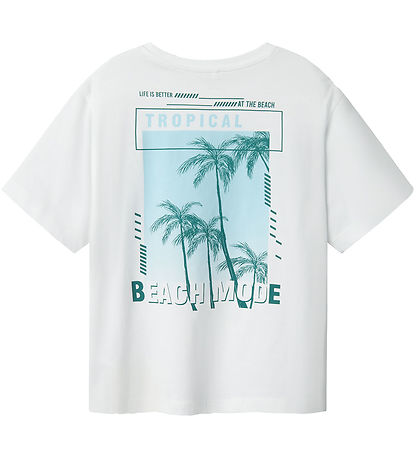 Name It T-Shirt - NkmHirlan - Lucent White m. Print