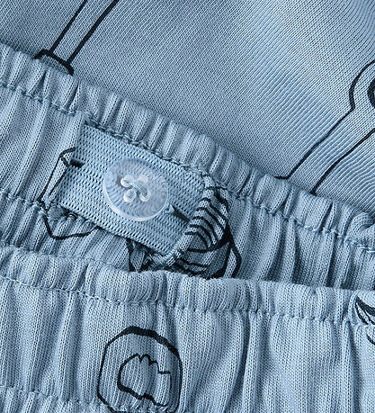 Name It Shorts - NmmHuxi - Faded Denim w. Print