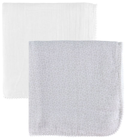 Jack o Juno Wickeltuch - 120x120 cm - 2er-Pack - Pom Pom - Pearl