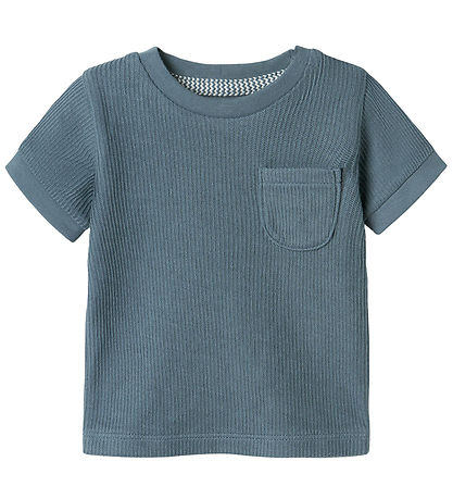Name It Stuttermabolur - Rib - NbmJush - Blue Mirage