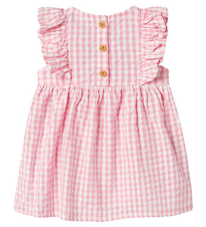 Name It Kleid - NbfHalmi - Cameo Pink m. Karos