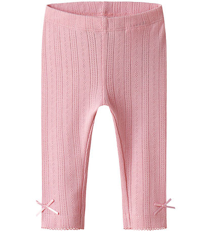 Name It Leggings - NbfHappy - Myndasýning Bleikt M. Mynsturprjón