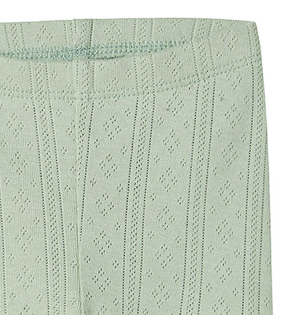Name It Leggings - NbfJsilke - Aqua Grátt M. Mynsturprjón