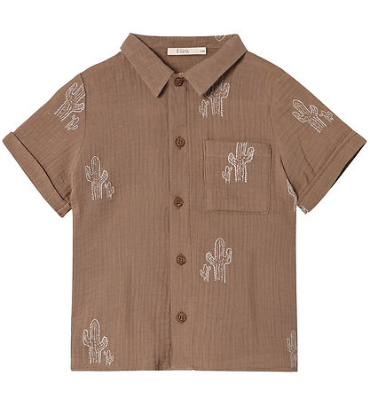 Fliink Skyrta - Hello - Fura Bark Cactus Aop