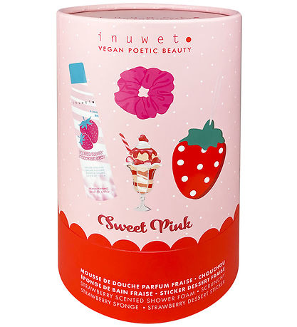 Inuwet Gjafasett - Strawberry - Sweet Bleikt