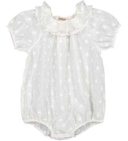 MarMar Summer Romper - Rosetta - Gentle White