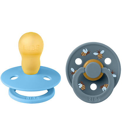 BIBS Colour Pacifiers - Size 3 - 2-Pack - Round - Breeze Mix
