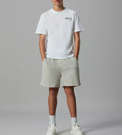 LMTD Shorts - NlmHugo - Turteltaube m. Streifen