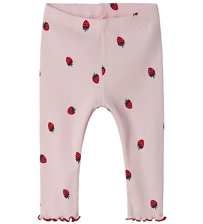 Name It Leggings - Rib - NbfJillie - Ballerínuskór M. Jarðarber