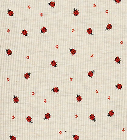 Leggings Name It - Rib - NmfDab - Peyote Melange av. Coccinelles