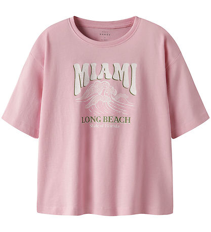 Name It T-Shirt - 2er-Pack - NkfVeen - Cameo Pink/Bright White