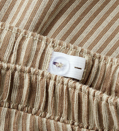 Name It Stuttbuxur - Striped - NmmHaris - Írskt Cream