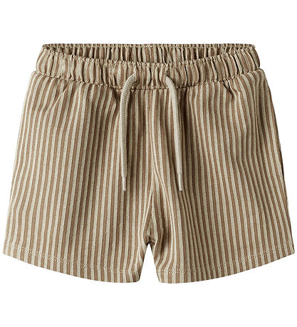 Name It Stuttbuxur - Striped - NmmHaris - Írskt Cream