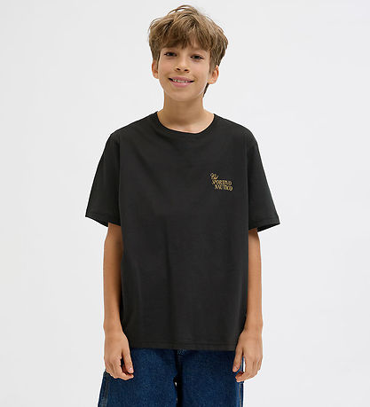 Jack & Jones Stuttermabolur - JorHydra - Black