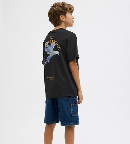 Jack & Jones Stuttermabolur - JorHydra - Black