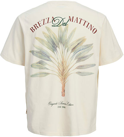 Jack & Jones Stuttermabolur - JorHydra - Antique White