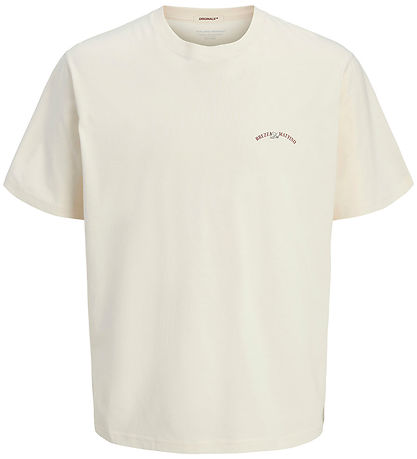 Jack & Jones Stuttermabolur - JorHydra - Antique White
