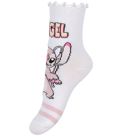 Name It Socks - 3-Pack - NmfSara - Stitch/Angel - Cameo Pink/L