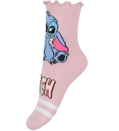 Name It Socks - 3-Pack - NmfSara - Stitch/Angel - Cameo Pink/L