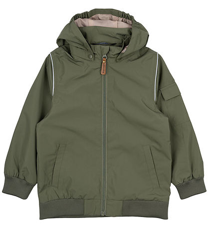 Mikk-Line Shell jacket - Dusty Olive