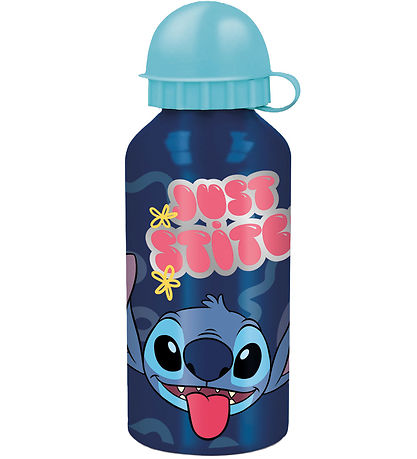 Disney Stitch Vatnsflaska - Ál - 400 ml - Blátt